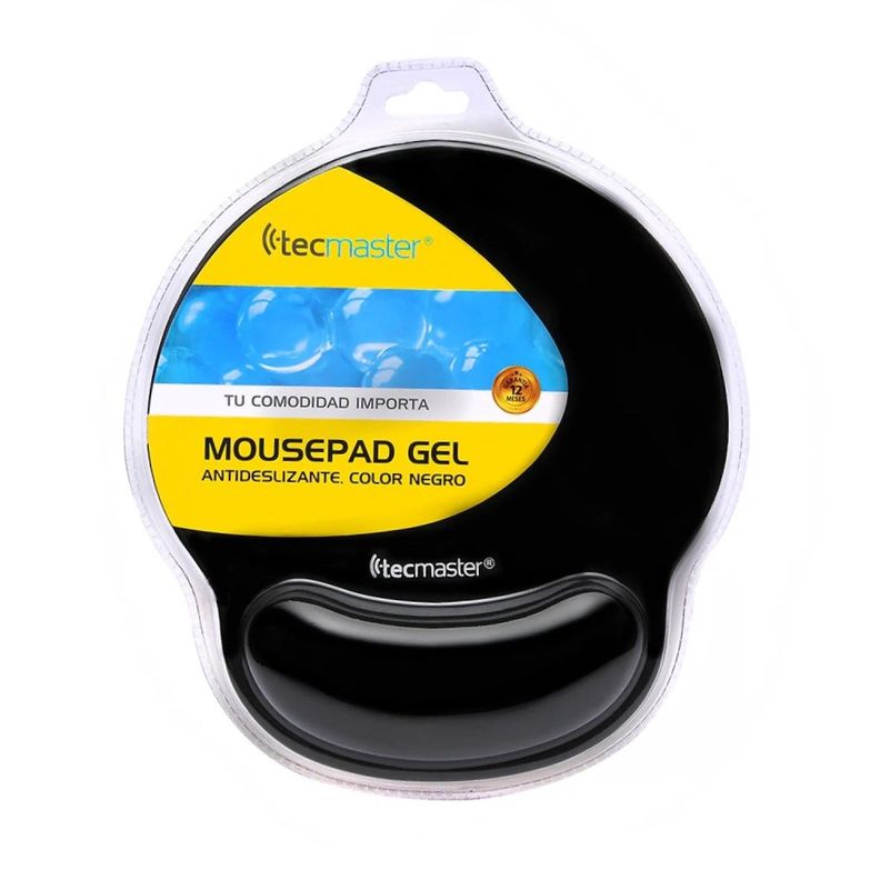 Mousepad Gel Ergonómico TM-100557 Tecmaster Negro-4