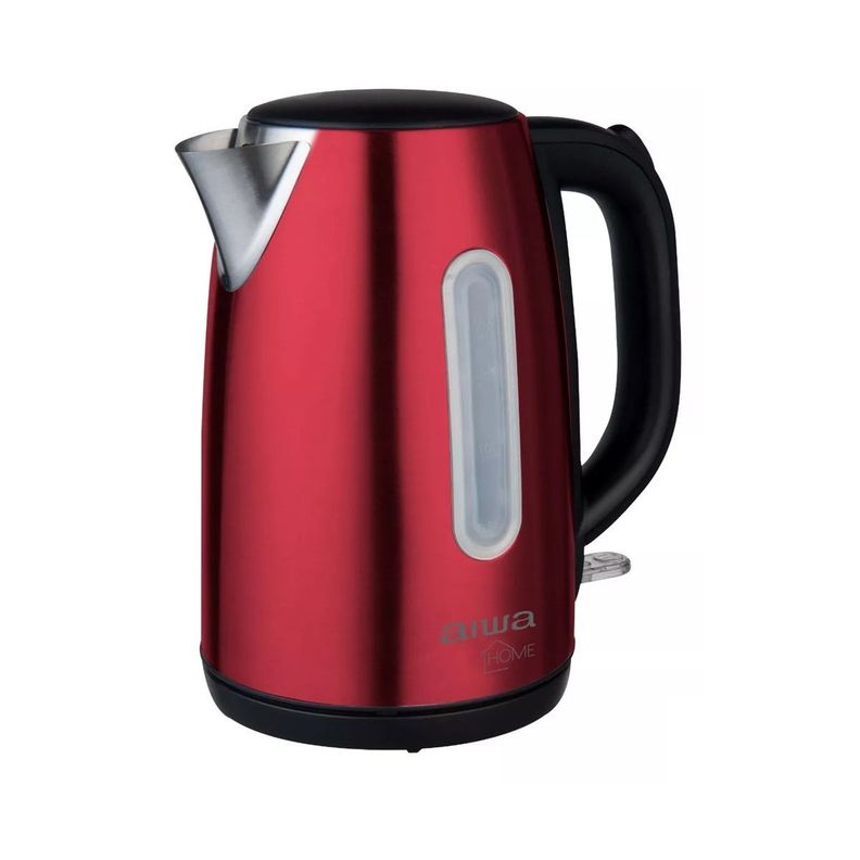 Hervidor Eléctrico Aiwa Acero Inoxidable 1,7L Awjd1402r Rojo -2