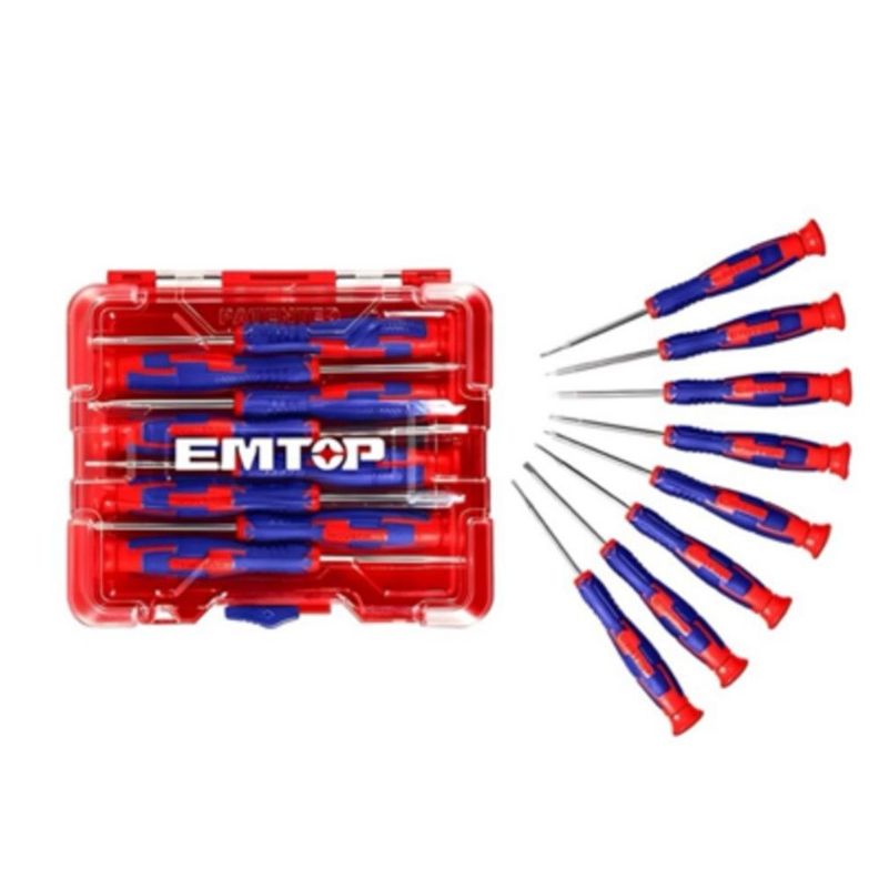 Pack 8 Destornillador Precisión Industrial ESSTP0802 EMTOP-0
