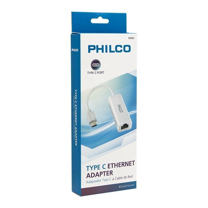Adaptador Lan USB 3.1 Tipo C Ethernet Rj45 Philco-1