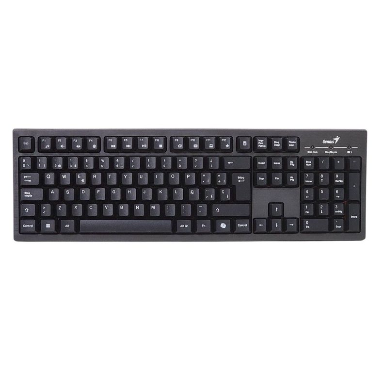 Kit Teclado y Mouse Inalámbrico KM-8101 Negro Genius-1