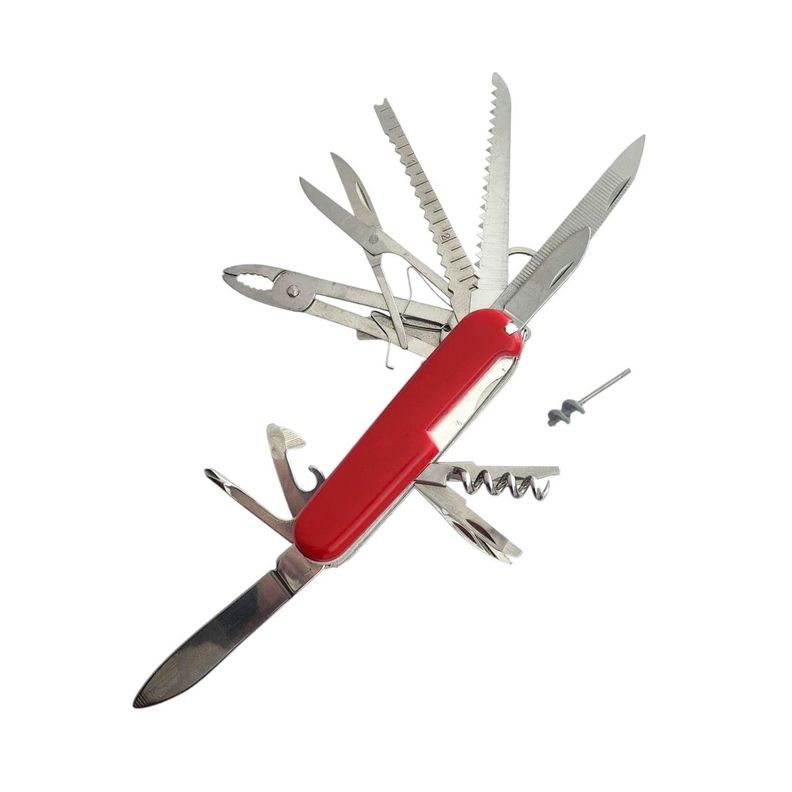 Navaja Multiusos Color Rojo 15 en 1 para Camping 13506-0