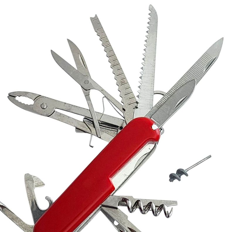 Navaja Multiusos Color Rojo 15 en 1 para Camping 13506-3