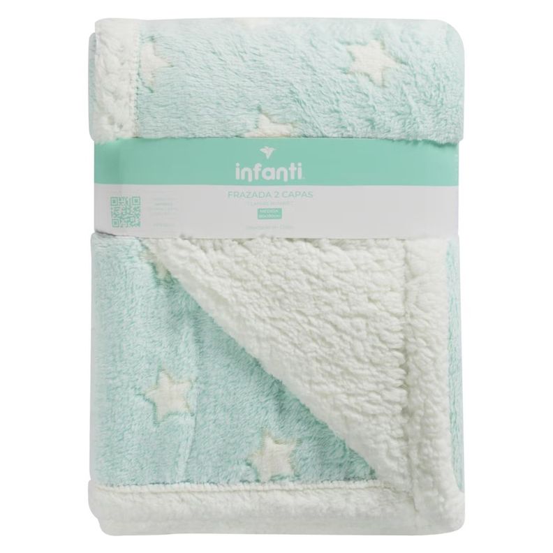 Frazada Cuna Infanti Verde 80x150cm-0