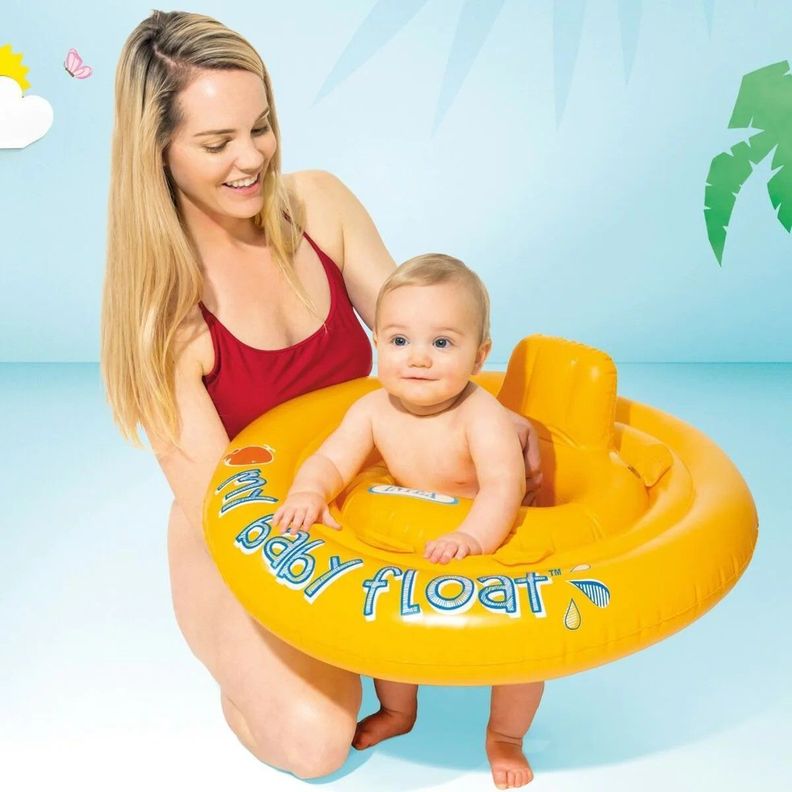 Flotador Inflable Circular Para Bebé Intex My Baby Float 70cm-1