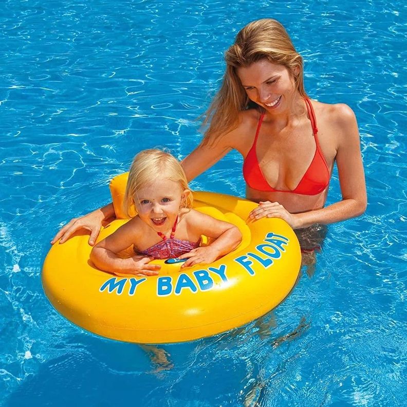 Flotador Inflable Circular Para Bebé Intex My Baby Float 70cm-2