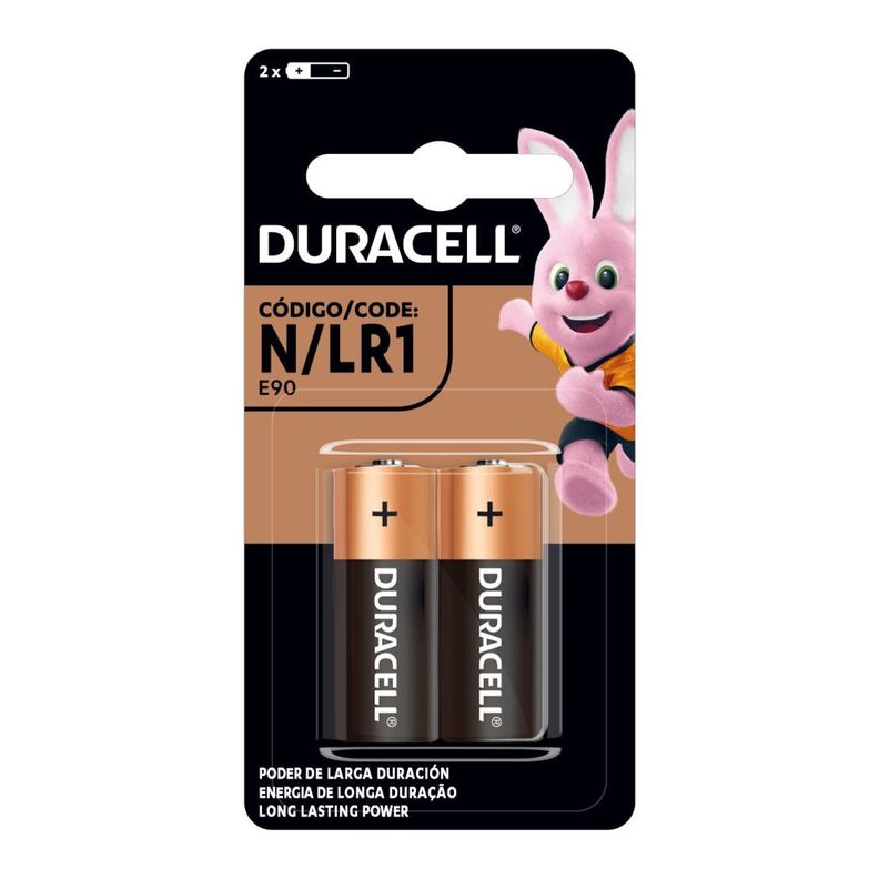 Pack 2 Pilas Duracell Alcalina N lr1 e90 1.5v -0