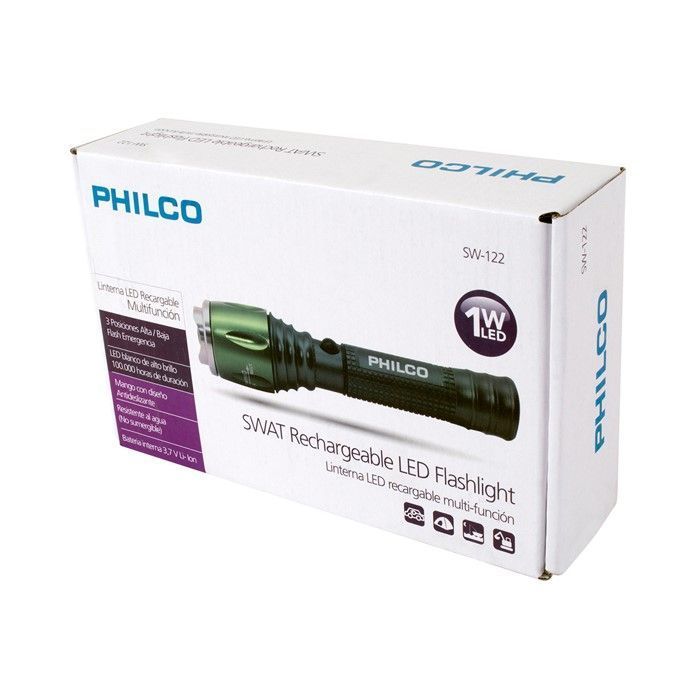 Linterna Led Cree Philco Tactica SW122-3