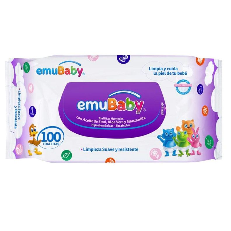 Toallitas Húmedas Emuwipes Superior 100 Un-1