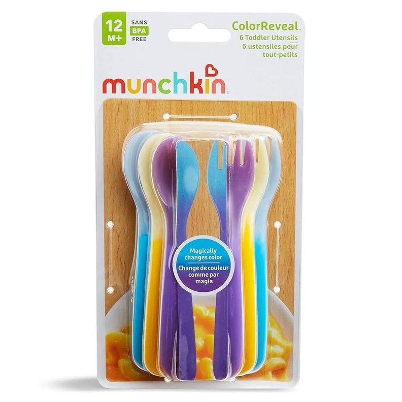 Set Tenedor Y Cucharas Cambian De Color 6pcs Munchkin-0