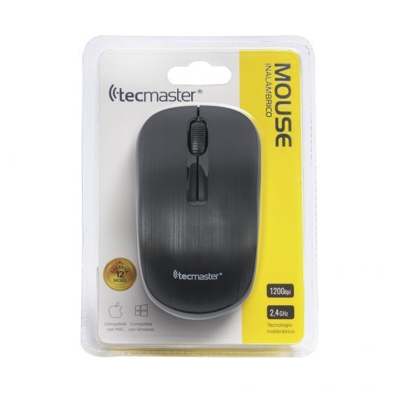 Mouse Inalambrico Tecmaster Negro-2