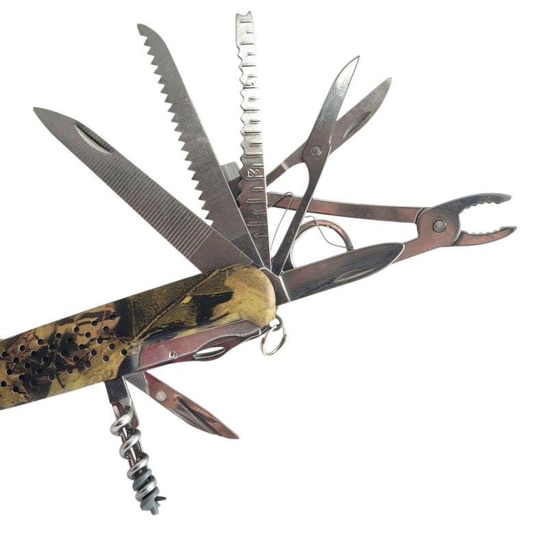 Navaja Multiusos Militar 15 en 1 Camuflado 13507-2