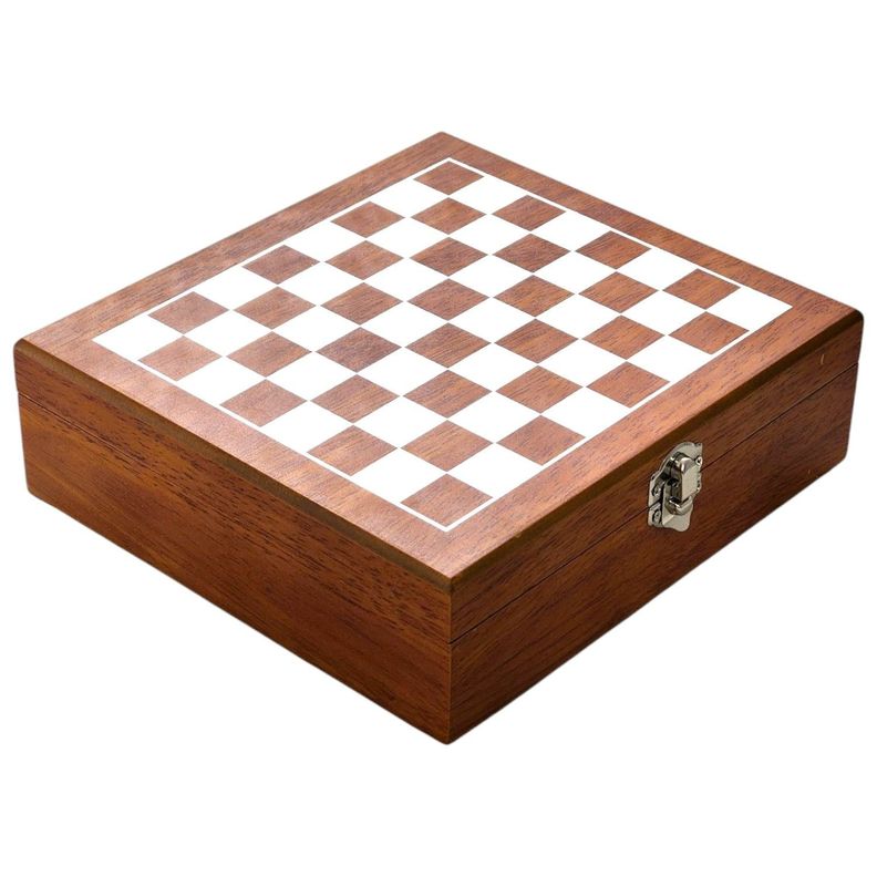 Set Juego de Ajedrez Con Petaca 8oz y 3 Accesorios 14145-2