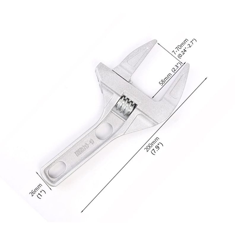 Llave Inglesa Gran Apertura 6 a 68 Mm Gasfiter Baño 13574-1