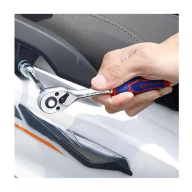 Kit de 14 Piezas Dados Ratchet 1/4 45t EMTOP -5