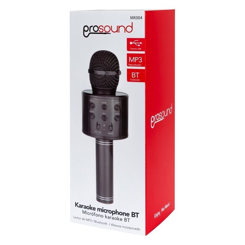 Microfono Karaoke Prosound Bt Negro-1
