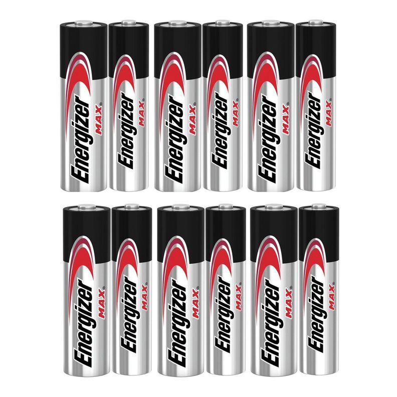 Pack 12 Pilas Energizer Max AA Alcalina Tira-1