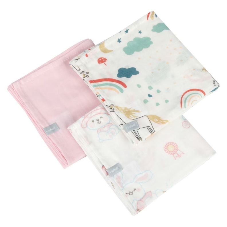 Pack 3 Tutos Infanti Rosado 75x75cm-0