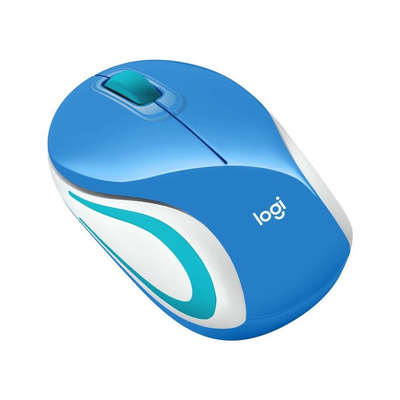Mouse Inalambrico Logitech M187 Azul-3