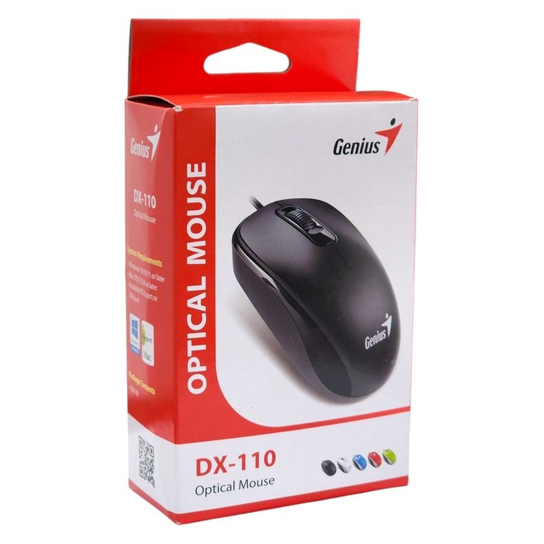 Mouse Óptico USB DX-110 Genius 3 Botones Blanco-7