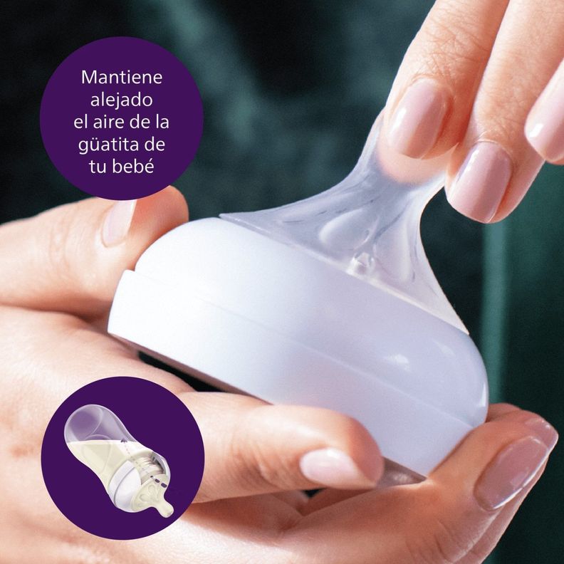 Pack 2 Tetinas Natural 3.0 Avent Flujo Medio 1m+-4