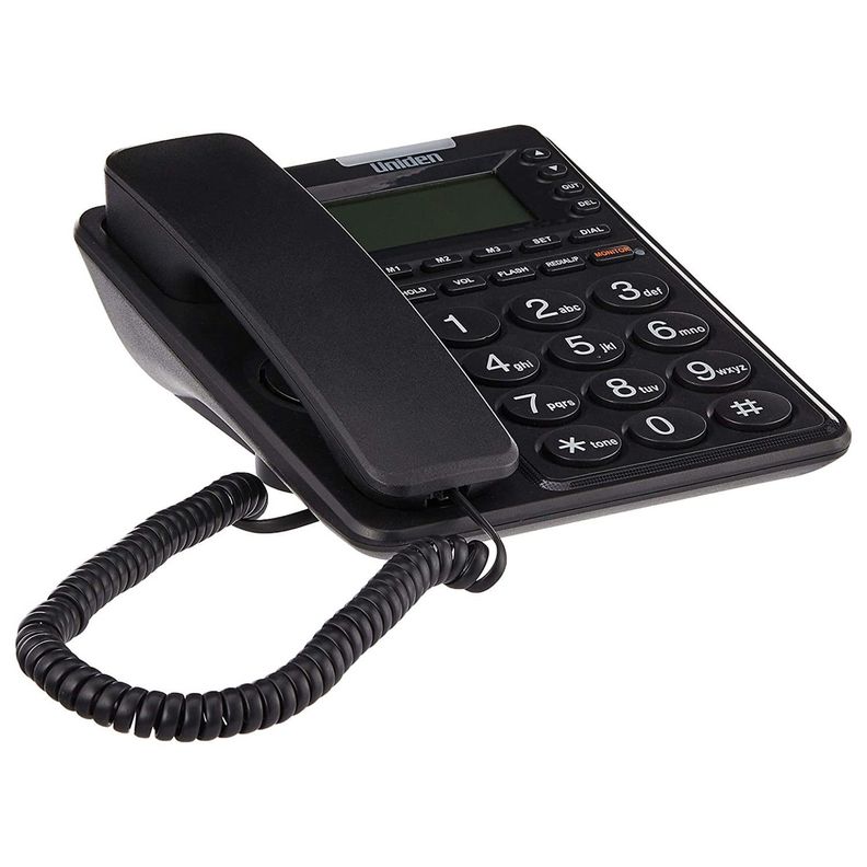 Telefono Fijo Uniden Negro CE6409 Con Visor-0