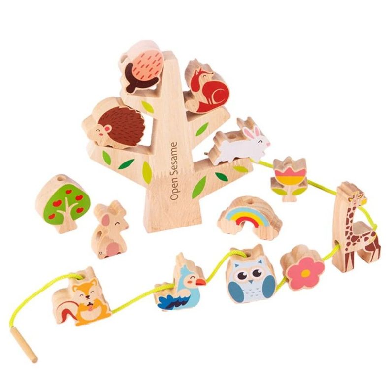 Árbol de Madera Equilibrio Enhebrado Didáctico Montessori-0
