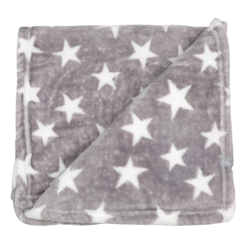 Pack 2 Mantas Infanti Polar 75x100cm Gris-4