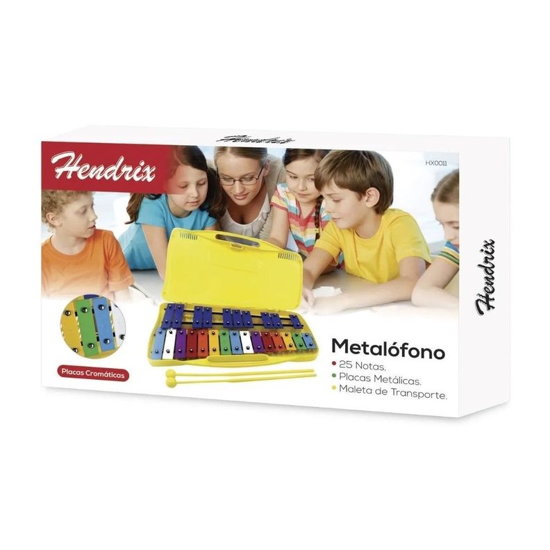 Metalofono Xilofono Metalico 25 Notas Hendrix-2