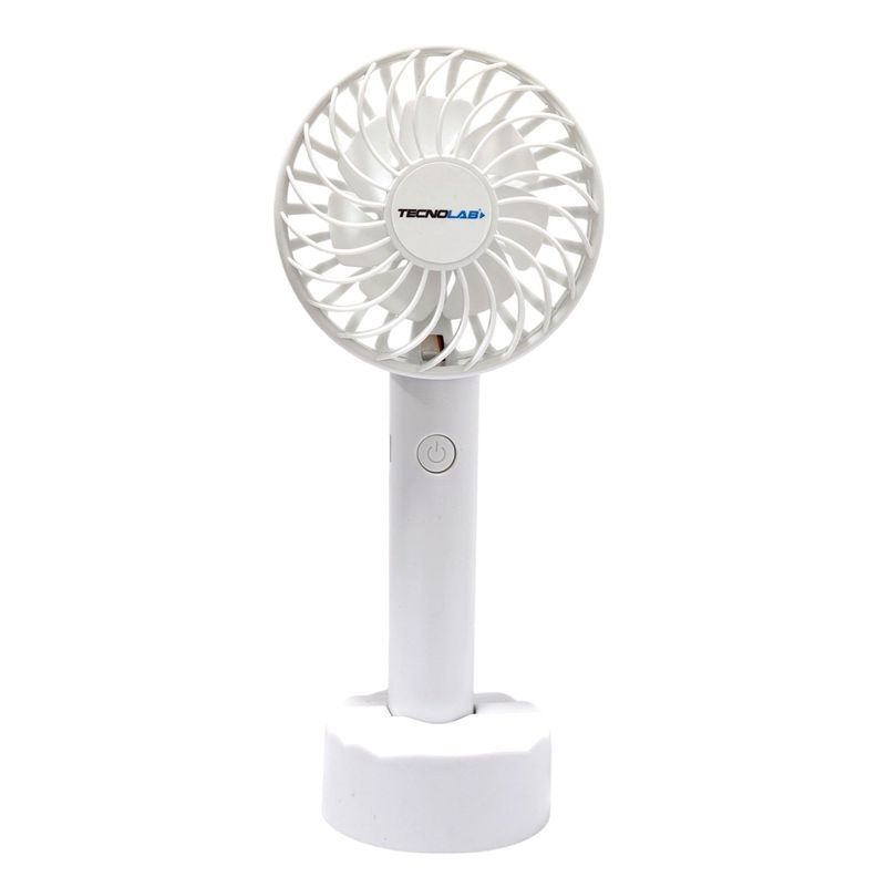 Ventilador Recargable Portátil Base Tecnolab Blanco TL671W-0