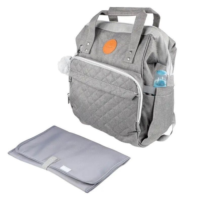 Mochila Pañalera Maternal Infanti Open Gris-1