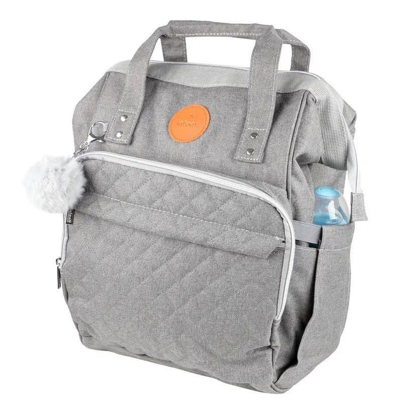 Mochila Pañalera Maternal Infanti Open Gris-2