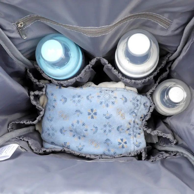 Mochila Pañalera Maternal Infanti Open Gris-3