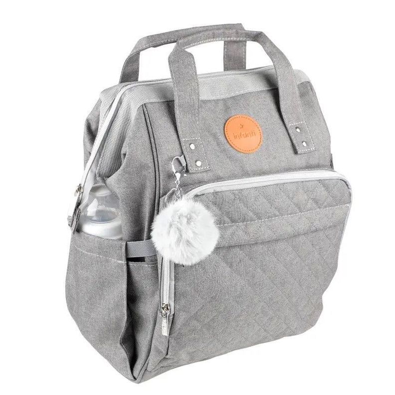 Mochila Pañalera Maternal Infanti Open Gris-4