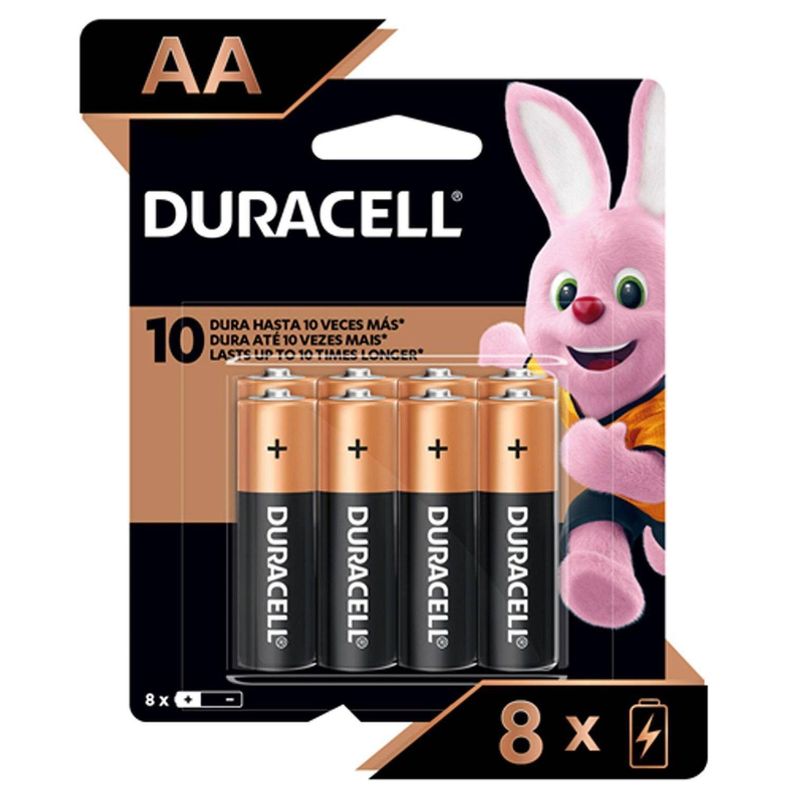 Pack 8 Pilas Duracell AA Alcalina-0
