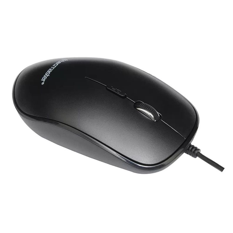Mouse Óptico con Cable USB 1600 dpi Tecmaster Negro-1