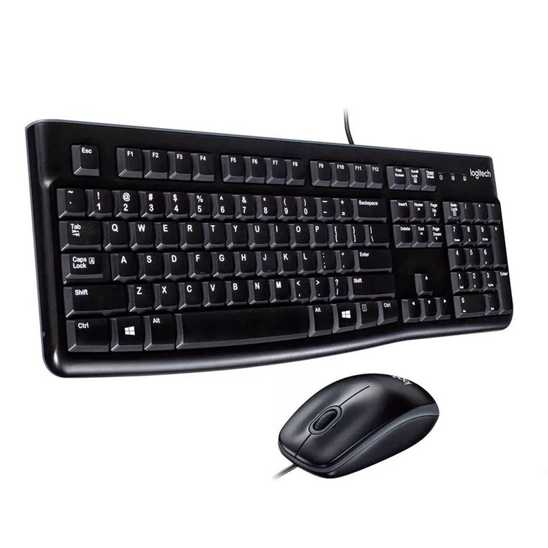 Kit Teclado y Mouse Logitech MK120 Español Negro-2