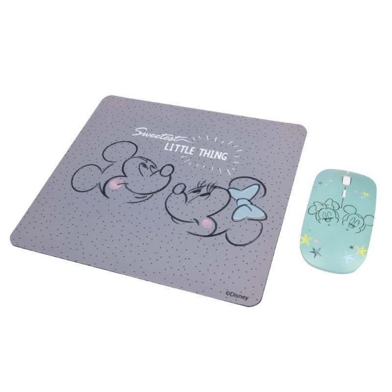 Kit Mouse Inalámbrico y Mouse Pad Mickey 2-0