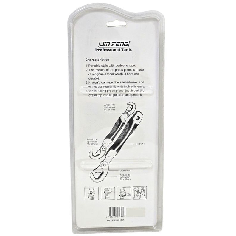 Set de 2 llaves Universales Ajuste Rápido 9-32mm-6
