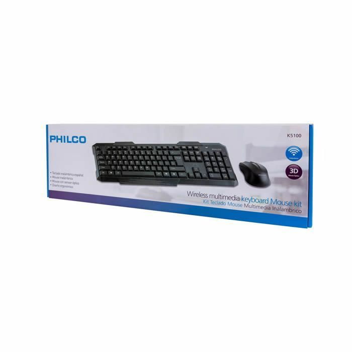Kit Combo Teclado y Mouse Inalambrico Philco-0