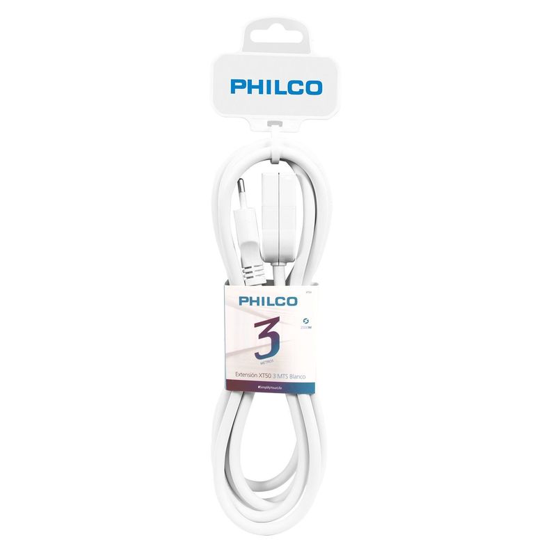 Alargador Extension Electrica 3 mts Philco-0