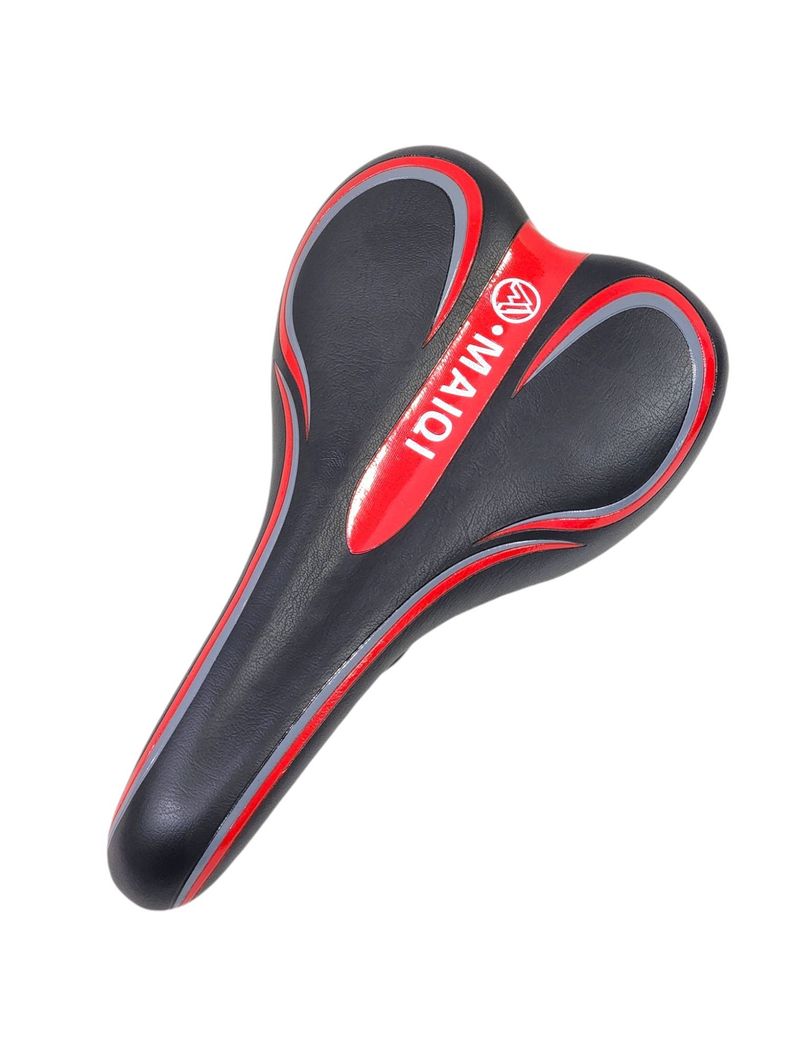 Sillín Silla Asiento Cómodo para Bicicleta Rojo 18231-0