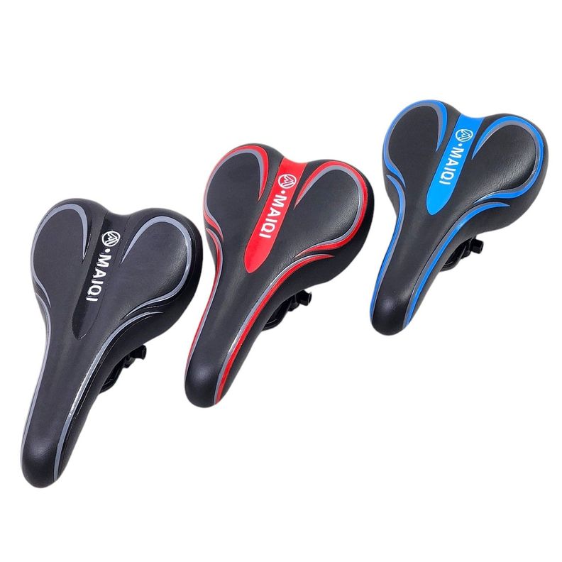 Sillín Silla Asiento Cómodo para Bicicleta Rojo 18231-1