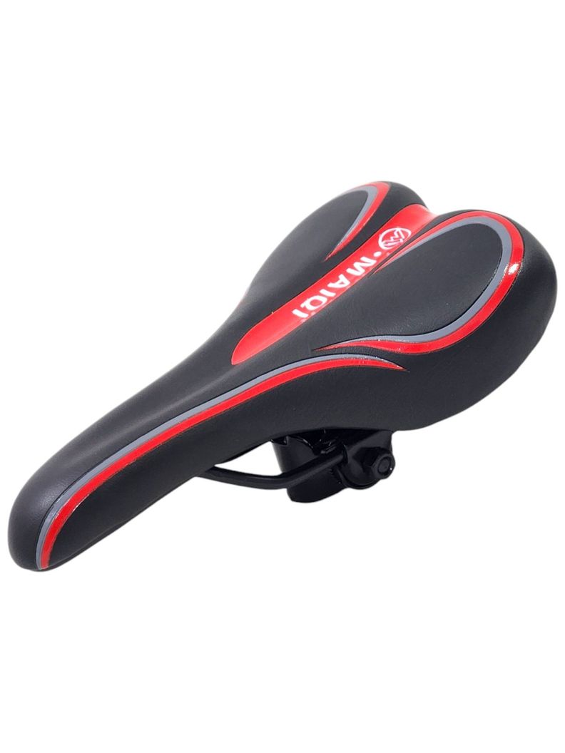 Sillín Silla Asiento Cómodo para Bicicleta Rojo 18231-2