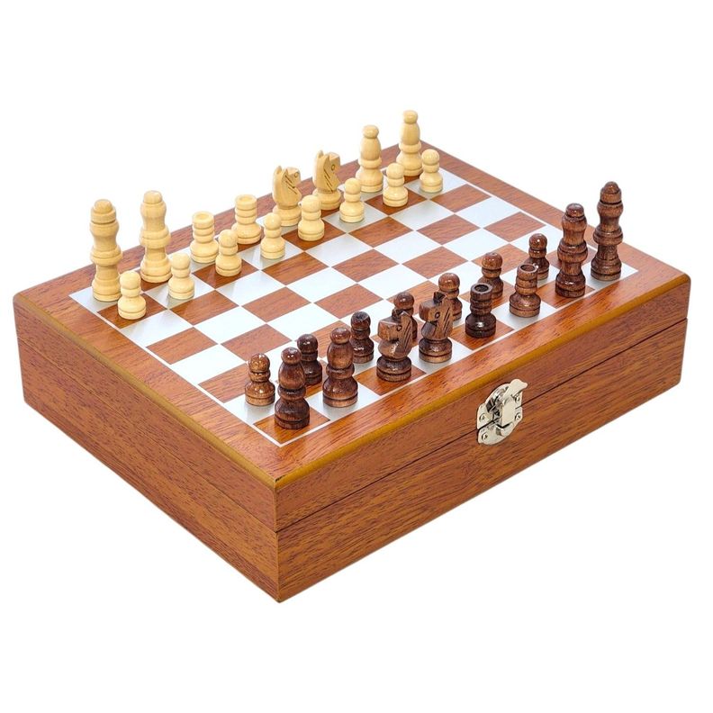 Set Juego Ajedrez Con Petaca 8oz (240ml) y Accesorios 10435-4