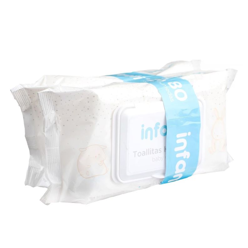Toallitas Húmedas Infanti Bebé Pack 2 x 80un-1