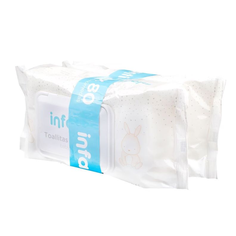 Toallitas Húmedas Infanti Bebé Pack 2 x 80un-2