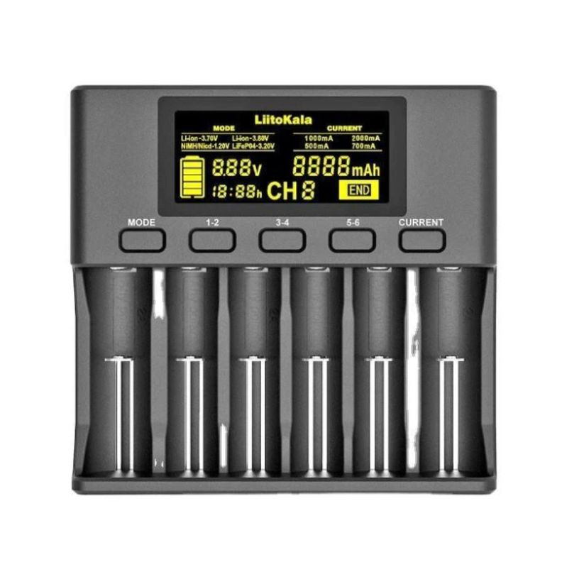 Cargador de Pilas Universal Carga Rápida para 6 Pilas TL110-0