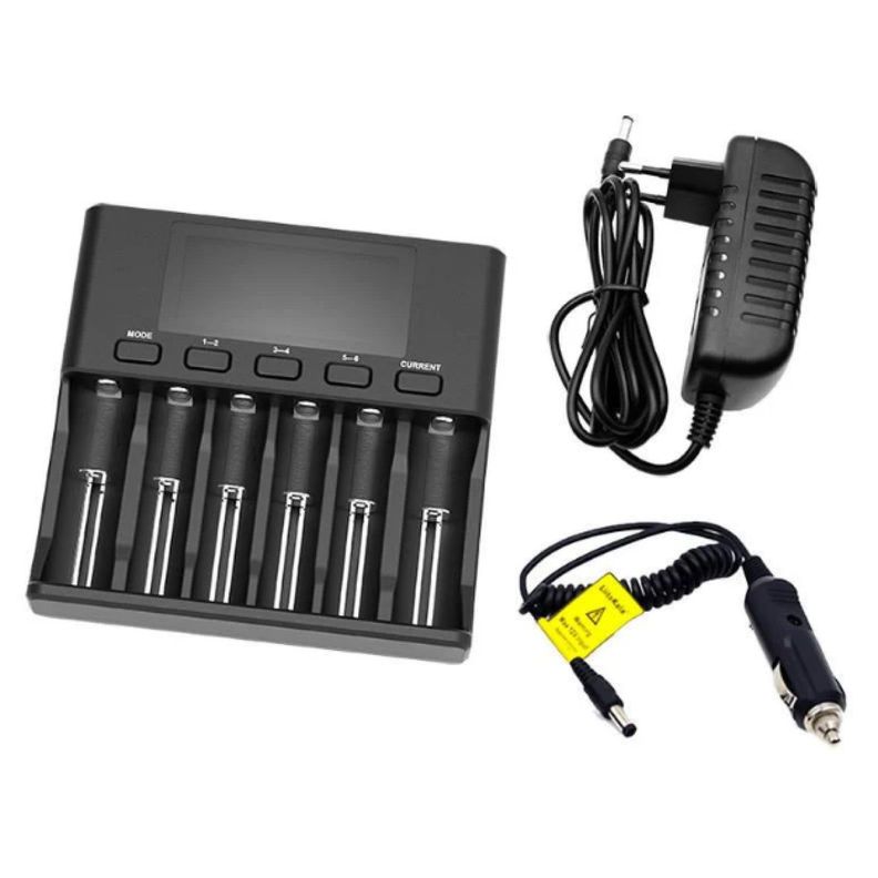 Cargador de Pilas Universal Carga Rápida para 6 Pilas TL110-3