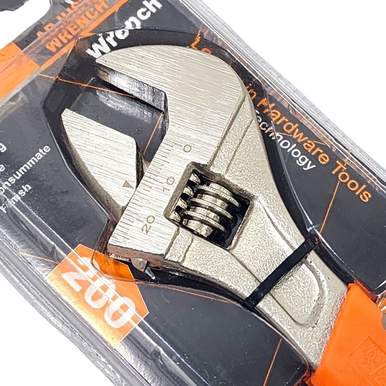 Llave Inglesa Ajustable 8"/200mm Mango Goma-2
